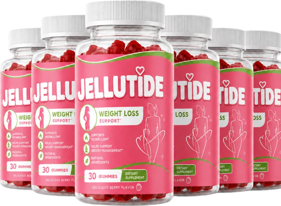 JelluTide berry weight support gummies, 30 count bottles